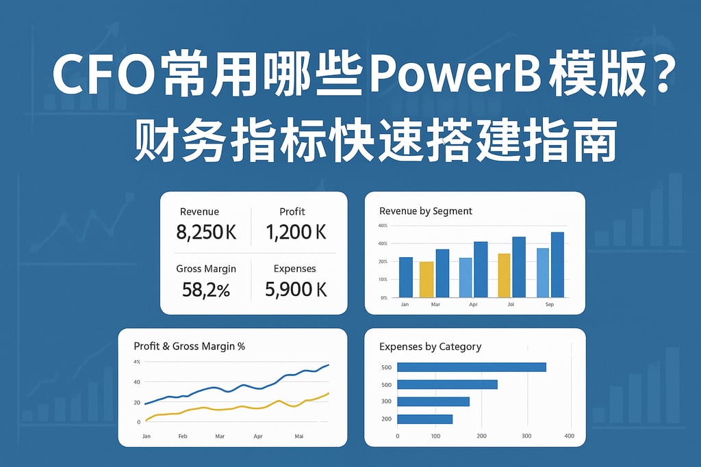 CFO常用哪些Power BI模板？财务指标快速搭建指南